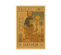 TULAOJI Hathor, Egyptian Goddess(1) Canvas Poster Bedroom Decor Korean Series Landscape Office Room Decor Gift 20x30inch(50x75cm) Unframe-style-23