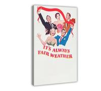 TULAOJI It_s Always Fair Weather (1955) Canvas Poster Bedroom Decor Korean Series Landscape Office Room Decor Gift 20x30inch(50x75cm) Frame-style-46