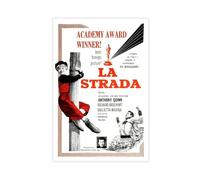TULAOJI La Strada (1954) Canvas Poster Wall Art Decor Print Picture Paintings for Living Room Bedroom Decoration 12x18inch(30x45cm) Unframe-style-39