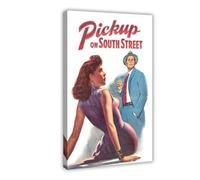 TULAOJI Pickup on South Street (1953) Canvas Poster Wall Art Decor Print Picture Paintings for Living Room Bedroom Decoration 24x36inch(60x90cm) Frame-style-35