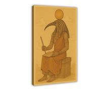 TULAOJI Thoth, Egyptian God Canvas Poster Wall Art Decor Print Picture Paintings for Living Room Bedroom Decoration 12x18inch(30x45cm) Frame-style-33