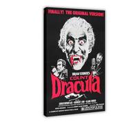 TULAOJI US Poster of Jess Franco_s Count Dracula (1970)-upscd Canvas Poster Bedroom Decor Korean Series Landscape Office Room Decor Gift 12x18inch(30x45cm) Frame-style-1