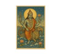TULAOJI Varuna, Hindu Deity Canvas Poster Wall Art Decor Print Picture Paintings for Living Room Bedroom Decoration 16x24inch(40x60cm) Unframe-style-4