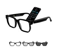 Tulbeys 2026 AI Smart Brille mit 160+ Sprachen, Farbwechsel-Linsen, Integriertem Lautsprecher & Klarer Audio - Bluetooth Glasses für Reisen, Meetings und Business Nutzung(Black)