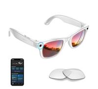 Tulbeys AI Smart Glasses with 4K HD Camera with Blue Light Blocking Lenses