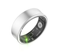 Tulbeys Smart Ring Health Fitness Tracker for Men Women - 5ATM Waterproof,Heart Rate Monitor, Hand Gesture Brush Tiktok, Titanium Alloy Smart Rings for iOS/Android(Mattesilver #12)