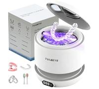 Tulbeys Ultrasonic Retainer Cleaner 45kHz UV-C | Detachable Tank
