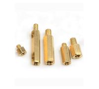 TULDYS 10-100pcs M3 Hex Brass Male Female Standoffs Board Rack Stud Hexagon Threaded Pillar Column Motherboard Spacer Bolt Screws(M3x10 thread6(80pcs))