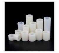 TULDYS 20/ 50pcs M3 M4 M5 M6 M8 White ABS Non-Threaded Hollowed Nylon Spacer Round Hollow Standoff Washer Board Screw(4mm,ID5.2x OD7 (50pcs))