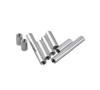 TULDYS 5-10pcs Aluminum Spacer M2 M2.5 M3 M4 M5 M6 M8 M10 Round Aluminum Standoff Rods(18mm,M2 10PCS)