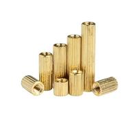 TULDYS M2 Brass Knurl Male Female Standoff Pillar Stud Mount Spacer Hexagon Motherboard Hollow Bolt Screw PC Computer Round Spacer(30mm (20pcs))