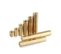 TULDYS M2 M2.5 M3 M4 M5 Brass Hex Male Female Standoff Pillar Stud Mount Spacer Hexagon Motherboard Hollow Bolt Screw(29mm(20pcs),M2.5)