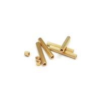 TULDYS M2 Round Brass Knurl Male Female Standoff Stud Board Metric Threaded Pillar PCB Motherboard Spacer Hollow Bolt Screw Nut (Color : M2X24mm (100pcs), Size : M2)