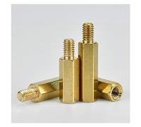 TULDYS M3 Brass Hex Standoffs Board Rack Stud Hexagon Threaded Pillar Male Female Column Motherboard Spacer Bolt Screws 20-100pcs(M3x38 thread6(20pcs))