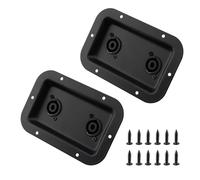 Tulead Speaker Jack Plate Audio Dual Speakon Plates Iron,5.35"x3.5",Pack of 2 with Mounting Screws