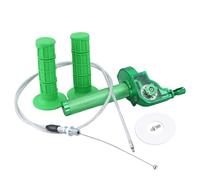 TuLeYiLe Mini Bike Throttle Kit with Cable Throttle Assembly CNC Quick Action Twist Throttle Compatible with 7/8" Handlebars 50cc-250cc Dirt Pit Bike Mini Bike ATV Motorcycle (Green)