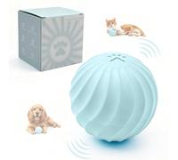 tulilut Smart Interactive Dog Toy Ball, Chew Resistant Pet-Safe Rubber Ball for Dogs & Cats, Automatic Moving Rolling Bouncing Pet Ball, USB-C Rechargeable, 2 Modes, for Small Medium Large Dogs