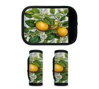TULIMET 2Pcs Luggage Handle Wrap for Suitcase Luggage Tags Identifiers Travel Bag Wraps Suitcase Tags Handle Protection, Cream, M, Modern