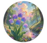Tulip 1000 Piece Jigsaw Puzzle for Kids And Adults Flowers Colourful Jigsaws Challenge Games Fun Present & Activity 1000pcs (67.5x67.5cm)