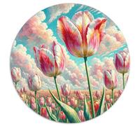 Tulip 1000 Piece Jigsaw Puzzle for Kids And Adults Flowers Colourful Jigsaws Challenge Games Fun Present & Activity 1000pcs (67.5x67.5cm)