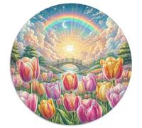 Tulip 1000 Piece Jigsaw Puzzle for Women, Men Flowers Colourful Jigsaws Educational Games Fun Present & Activity 1000pcs (67.5x67.5cm)