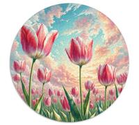 Tulip 1000pc Circular Jigsaw with, Tricky And Engaging, Great for Living Room Tabletop Fun, Perfect for Family Bonding 1000pcs (67.5x67.5cm)