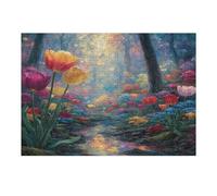 Tulip 300 Piece Pack Classic Jigsaw Puzzle Flower Plant Flowers Plants Trees Couple Puzzle Partners Ultra Difficult Wall Decor Easter New Year Creativity & Gift Giving 300 PCS