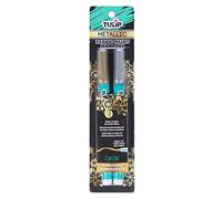 Tulip 33613 Opaque Permanent Nontoxic Fabric Markers Metallic 2 Pack - Fine Bullet Tip, Child Safe, Minimal Bleed & Fast Drying - Premium Quality for Light & Dark Fabrics
