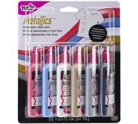 Tulip 3D Fabric Paint Metallic Starter Set - 6 X 37Ml Tubes