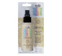 Bulk Buy: Duncan Tulip Fabric Spray Paint 4 Ounces/Pkg-Glistening Gold - Gold Glitter (3-Pack)