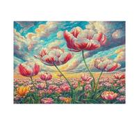 Tulip 500 Piece Pack DIY Jigsaw Puzzle Flower Plant Flowers Plants Trees Collectors Cognitive Development Educational Decorative Puzzle Gifts for Adults Premium Cardboard 500 PCS