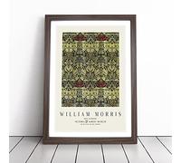 Tulip And Rose Vol.2 by William Morris | Framed Wall Art Print | Modern Home Decor Picture | Ready to Hang Artwork for Living Room, Bedroom, Kitchen or Office | Multiple Sizes