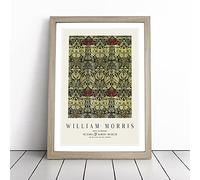 Tulip And Rose Vol.2 by William Morris | Framed Wall Art Print | Modern Home Decor Picture | Ready to Hang Artwork for Living Room, Bedroom, Kitchen or Office | Multiple Sizes