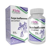 Tulip BioPharma Soy Isoflavones 80% | 120 Capsules | 4-Month Supply | High-Strength Standardised Extract, Phytoestrogens | 3rd Party Lab Tested