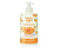Tulip Black Body Lotion with Sugar Melon Dispenser, Maximum Moisture Supply, 400 ml, Intensely Scented and for All Skin Types
