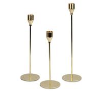 Tulip Candlesticks Set Of 3 Gold - M&w