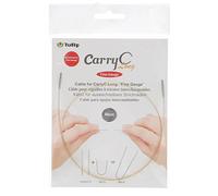 Tulip CarryC fine-Gauge Long Cable 80 cm Brown/Silver, 1 Unit