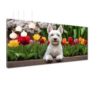 Tulip Diamond Art Kits Adults, 5D Dog Diamond Painting for Adults Kid, DIY Full Square Drill Crystal Art Rhinestone Embroidery Crafts, Wall Gem Art Painting for Room Decor and Gifts 80x160cm T3-797