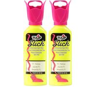 TULIP Dimensional Fabric Paint 1-1/4 Ounces-Slick-Fluorescent Yellow (Pack of 2)