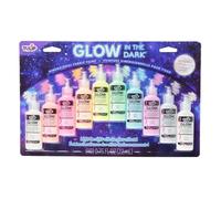 Tulip Dimensional Fabric Paint Rainbow Color Collection 10pcs, 0.75 Fl Oz 10 Pack, Permanent, Washable, 22 ml (Pack of 10)