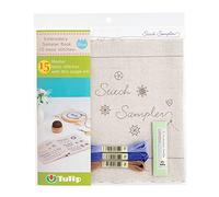 Tulip Embroidery Sampler Book, Ecru, One Size