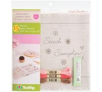 Tulip Embroidery Sampler Book, Ecru, One Size