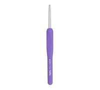 Tulip Etimo Murasaki Crochet Hook - Softgrip Ergonomic Aluminium Hook, Lightweight and Smooth Tip for All Yarn Types, Purple Handle, 3.75mm - 1 Piece
