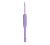 Tulip Etimo Murasaki Crochet Hook - Softgrip Ergonomic Aluminium Hook, Lightweight and Smooth Tip for All Yarn Types, Purple Handle, 6.50mm - 1 Piece