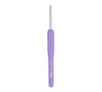 Tulip Etimo Murasaki Crochet Hook - Softgrip Ergonomic Aluminium Hook, Lightweight and Smooth Tip for All Yarn Types, Purple Handle, 6.00mm - 1 Piece