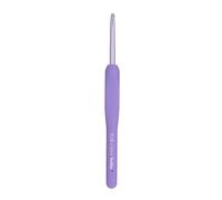 Tulip Etimo Murasaki Crochet Hook - Softgrip Ergonomic Aluminium Hook, Lightweight and Smooth Tip for All Yarn Types, Purple Handle, 4.00mm - 1 Piece