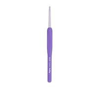 Tulip Etimo Murasaki Crochet Hook - Softgrip Ergonomic Aluminium Hook, Lightweight and Smooth Tip for All Yarn Types, Purple Handle, 3.25mm - 1 Piece