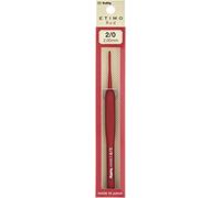 Tulip Etimo Red Crochet Hook W/Cushion Grip-Size 2/2.00mm
