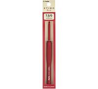 Tulip Etimo Red Crochet Hook W/Cushion Grip-Size 7.5/4.50mm