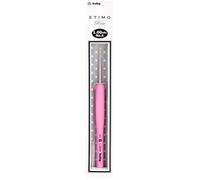 Tulip Etimo Rose Crochet Hook 1.00 mm, Steel Shaft with Soft Ergonomic Grip, Pink, 1 Piece